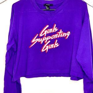 Long sleeve crop top